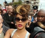 Rihanna sur le tournage de We Found Love en Irlande du Nord en septembre 2011  