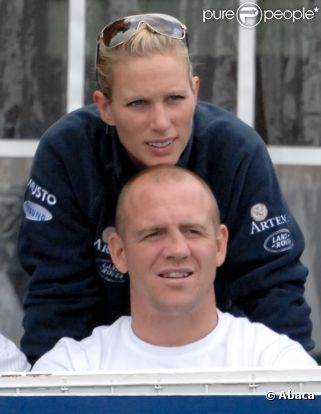 Zara Phillips et Mike Tindall le 7 août 2011 à Stroud en Angleterre 