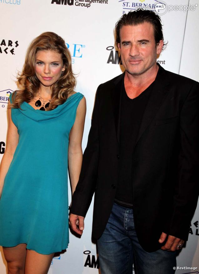 AnnaLynne McCord et Dominic Purcell, à Las Vegas, le 1er octobre 2011. 