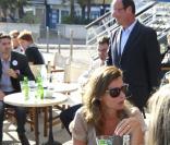 François Hollande et Valérie Trierweiler, université d'été du Parti socialiste à La Rochelle, le 27 août 2011.