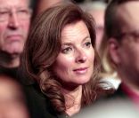 Valérie Trierweiler au lancement de la campagne de François Hollande, à Clichy-La-Garenne, le 27 avril 2011.
