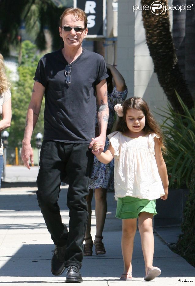 Billy Bob Thornton le 17 août 2011 à Los Angeles, avec sa dernière fille. 