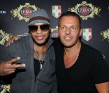 Flo Rida et Jean-Roch lors de l'anniversaire de Jean-Roch au VIP ROOM à Paris le 5 octobre 2011