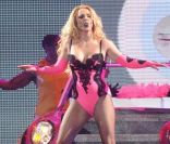 Britney Spears en plein concert à Saint-Petersbourg en Russie le 22 septembre 2011