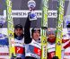 Pavel Karelin (photo : à gauche lors de sa 2e place au tournoi Four Hills à Garmisch-Partenkirchen, le 1er janvier 2011), grand espoir du saut à skis russe, qui devait mener son équipe aux JO de Sotchi, est mort le 9 octobre 2011, tué sur la route.