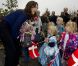 La princesse Mary dans une crèche d'Aalborg pour le lancement de son programme LeseLeg, le 3 octobre 2011.