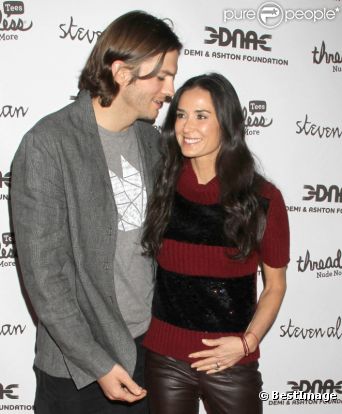 Ashton Kutcher et Demi Moore