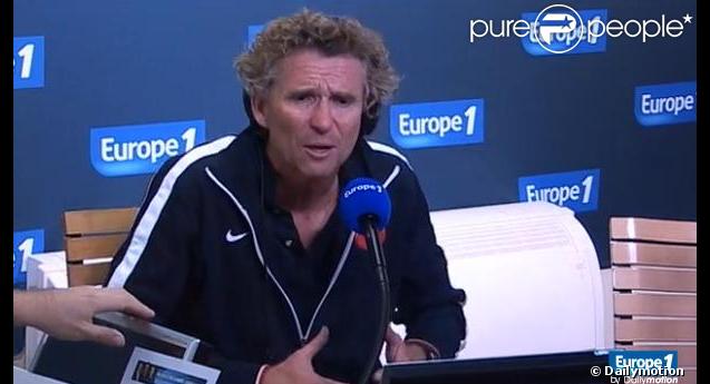 Denis Brogniart s'énerve et prend la défense de Christian Jeanpierre sur Europe 1 le 12 octobre 2011
