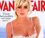 Lindsay Lohan, en bikini brodé pour le Vanity Fair de février 2006.<br />