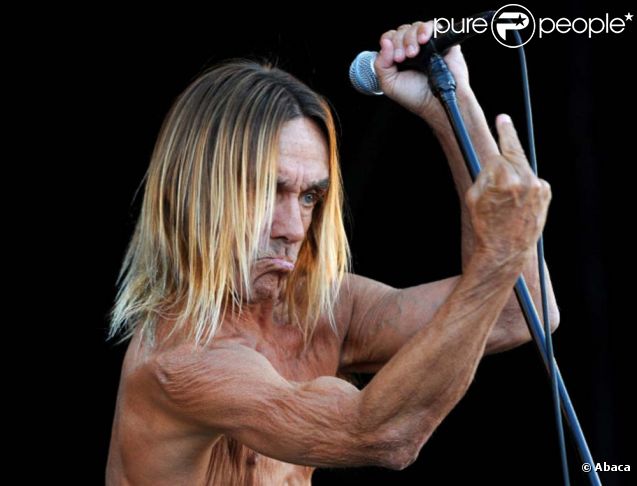Iggy Pop sur l'île de Wight, le 11 juin 2011. 