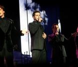 Westlife en concert à Stockholm en mars 2005