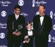 M. Night Shyamalan, Haley Joel Osment et Bruce Willis le 20 juin 2000 à Los Angeles.