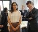 Le prince Frederik et la princesse Mary de Danemark, présents ici pour honorer l'ouverture du restaurant Aamanns/Copenhagen à TriBeCa, achevaient lundi 24 octobre 2011 leur visite officielle à New York, à la veille du vol retour vers Copenhague.