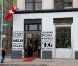 Le prince Frederik et la princesse Mary de Danemark, ici à l'inauguration du restaurant Aamanns/Copenhagen à TriBeCa, achevaient lundi 24 octobre 2011 leur visite officielle à New York, à la veille du vol retour vers Copenhague.