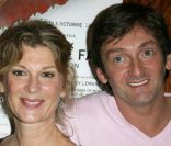 Pierre Palmade et Michèle Laroque, à Paris, le 24 septembre 2011. 