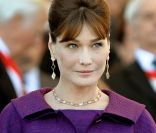 Carla Bruni-Sarkozy le 14 juillet 2008<br />