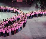  La soirée Pink Ribbon, un évènement pour la lutte contre le cancer du sein, au Grand Palais le 29 octobre 2011 à Paris 
 &nbsp; 
 &nbsp; 