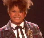 Rachel Crow, 13 ans est l\'un des espoirs de cette première édition de <em>X Factor</em> au Etats-Unis. Ici lors de son premier prime le 25 octobre 2011.