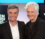 Gérard Lenorman et Cyril Viguier lors de l'enregistrement de Vendredi sur un plateau !, diffusé le vendredi 4 novembre 2011 sur France 3