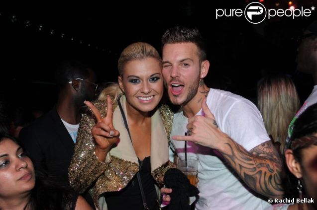 M. Pokora avec Katrina de Danse avec les stars au Métropolis à Rungis le 5 novembre 2011 après son concert  