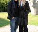Michelle Hunziker et le réalisateur Raoul Bova présentaient à la Villa Borghese, à Rome, le film  Amore Nero , le 11 novembre 2011.