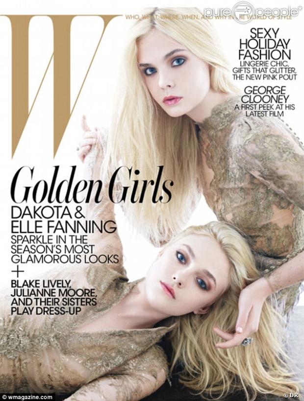 Dakota et Elle Fanning sur la couverture de W
