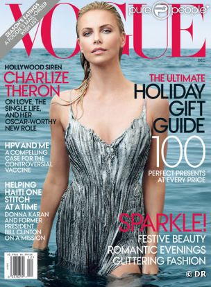 Charlize Theron en couverture du Vogue US du mois de décembre 2011