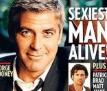 George Clooney élu par deux fois Homme le plus sexy, en 1997 (gauche) et 2006 (droite).