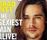Brad Pitt élu par deux fois Homme le plus sexy par le magazine <em>People</em>, en 2000 (gauche) et en 1995 (droite).