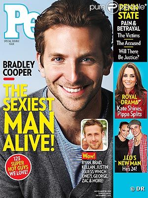 Bradley Cooper est l'homme le plus sexy du monde en 2011 selon le magazine  People .