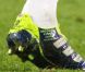 Les chaussures Predator de David Beckham, fabriquées par son équipementier Adidas, avec les prénoms de ses quatre enfants inscrits.