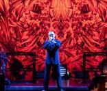George Michael présentait son spectale Symphonica à Milan, le 11 novembre 2011.