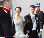 Le prince héritier et la princesse Mary au mariage de Marie Cavallier et Joachim de Danemark