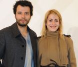 Audrey Dana et Mabrouk El Mechri à la soirée Burberry organisée à l'Ambassade de Grande-Bretagne à Paris le 1er décembre 2011