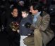La princesse Marie, le prince Joachim et le petit prince Henrik le 1er décembre 2011 au château de Schackenborg au Danemark pour allumer les illuminations de Noël