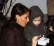 La princesse Marie et le petit prince Henrik le 1er décembre 2011 au château de Schackenborg au Danemark pour allumer les illuminations de Noël