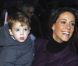 La princesse Marie et le petit prince Henrik le 1er décembre 2011 au château de Schackenborg au Danemark pour allumer les illuminations de Noël