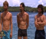 Martin, Laurent et Teheiura dans Koh Lanta 11, vendredi 9 décembre 2011 sur TF1