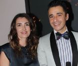 Mademoiselle Agnès et Ariel Wizman lors du dîner de charité organisé à l\'espace Pierre Cardin à Paris le 10 décembre 2011