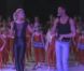 Fauve, Maxime et Katrina (danseurs de Danse avec les Stars) en pleine répétition à Thionville, le 7 décembre 2011