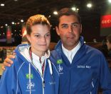 Athina Onassis et son mari Alvaro Miranda le 3 décembre 2011 à Villepinte
