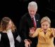 Bill Clinton, Hillary et leur fille Chelsea à New York, le 5 février 2008.