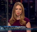 Les débuts de Chelsea Clinton sur NBC, le 12 décembre 2011.