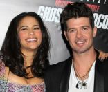 Paula Patton et Robin Thicke à l\'avant-première de Mission : Impossible - Protocole Fantôme à New York, le 19 décembre 2011.<br />