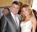 Jean-Marie Bigard et Lola après leur mariage civil par Rachida Dati à la mairie du VII à Paris 