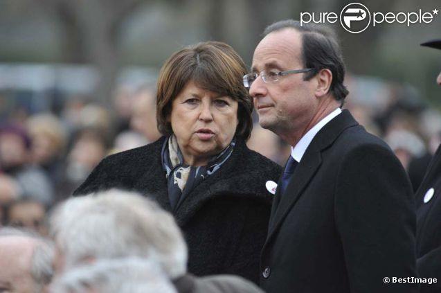 François Hollande et Ségolène Royal à Cluny, le 26 novembre 2011.