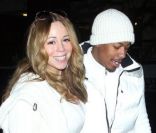 Mariah Carey et Nick Cannon à Aspen, pour le réveillon du 31 décembre 2011