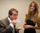 Jade Foret et Arnaud Lagardère en octobre 2011 à Bruxelles