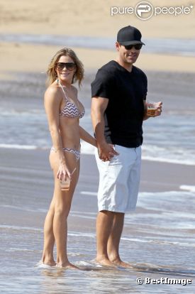 LeAnn Rimes et Eddie Cibrian, à Hawaï, le samedi 7 janvier 2012.