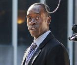 Don Cheadle, le 6 février 2012, sur le tournage de la série <em>House of Lies</em>.